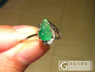 开仓吧！转超值玻璃种正阳绿葫芦戒指！和冰种笑佛戒指(笑佛已出）_翡翠