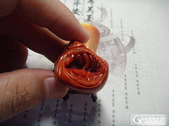 南红之呐喊挂件_玉石