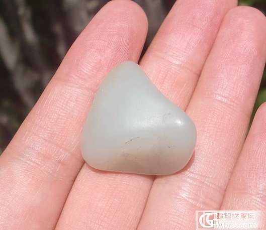 和田玉明价籽料手串_玉石