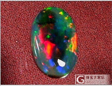 刚入手的澳洲黑欧泊_已收到_刻面宝石欧泊