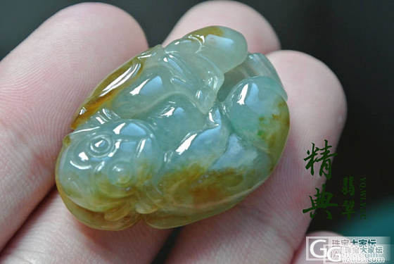 【精典翡翠】黄翡俏色生肖猴子_翡翠