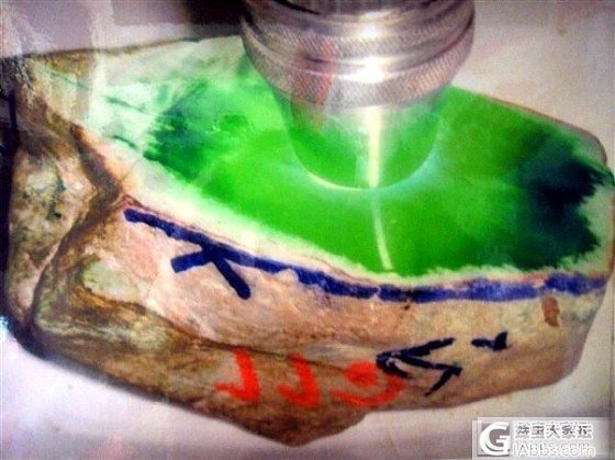 一个朋友的料子，让我羡慕嫉妒恨。_半成品翡翠