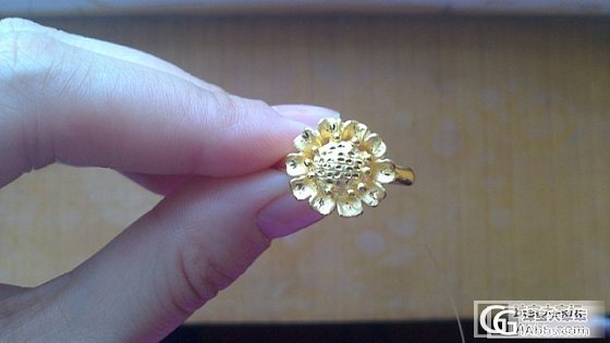 向日葵戒指（周大福）_戒指金