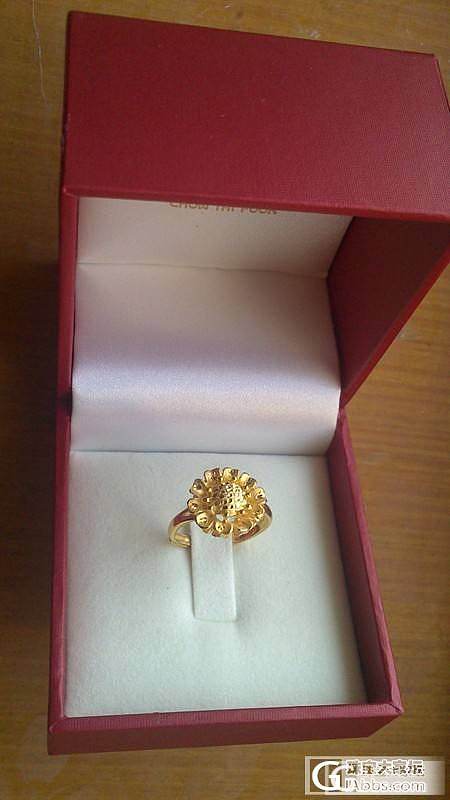 向日葵戒指（周大福）_戒指金