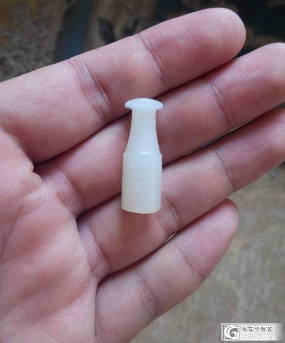 自藏心爱之物：羊脂级清代籽玉小烟嘴_和田玉