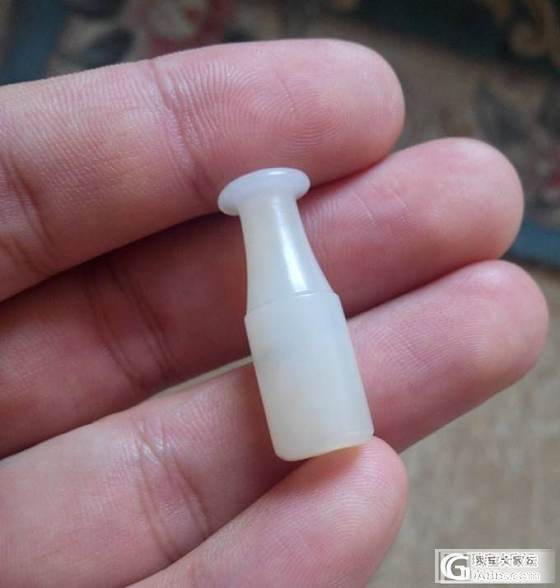 自藏心爱之物：羊脂级清代籽玉小烟嘴_和田玉