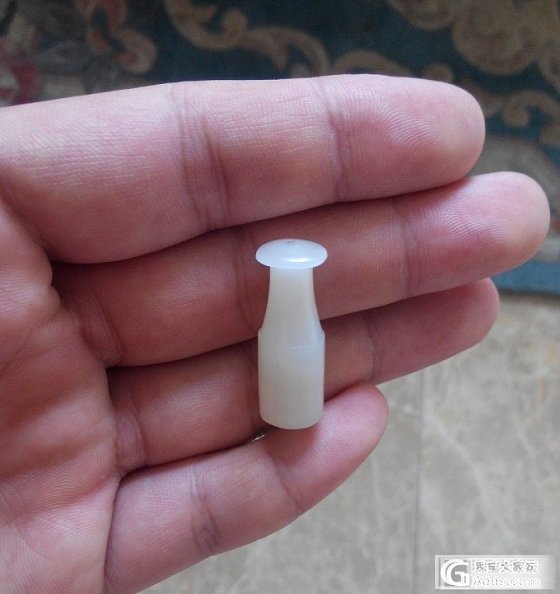 自藏心爱之物：羊脂级清代籽玉小烟嘴_和田玉