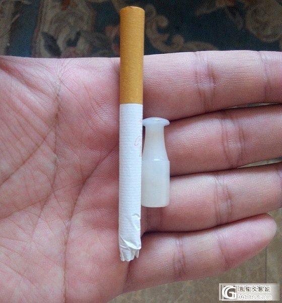 自藏心爱之物：羊脂级清代籽玉小烟嘴_和田玉