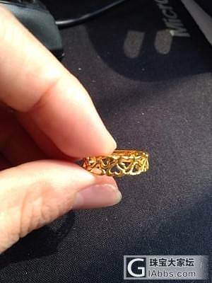 天气这么好，亏转黄金，福利金永恒小日 粉贝藕花 热爱戒指15号圈 蝴蝶结戒指_金