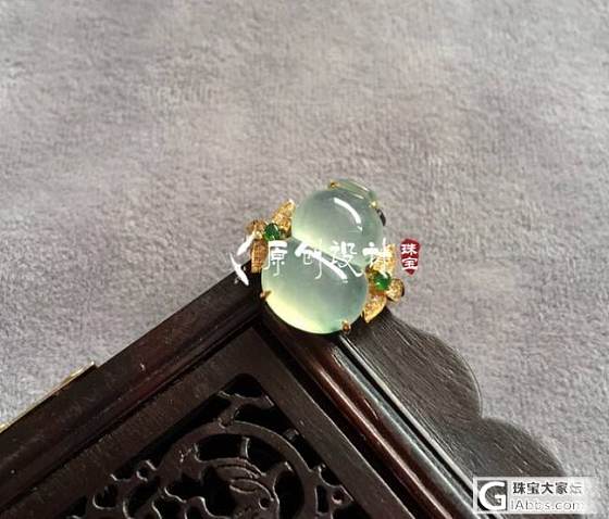 原创：饱满起光胖葫芦戒指~~_翡翠