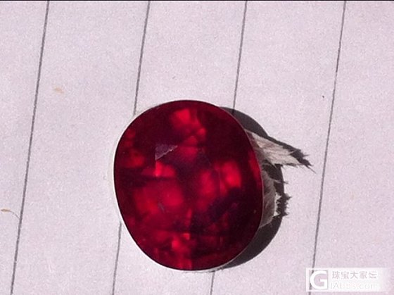 偏紫色的阿富汗大个红宝石_宝石