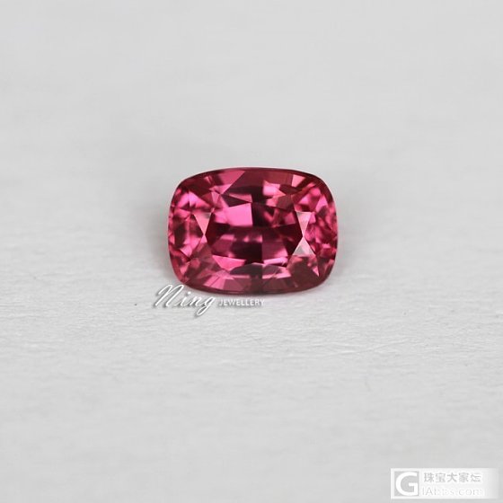 Ning Jewellery1.11罕见无加热浓粉色蓝宝石VVS100%返火送G..._宝石
