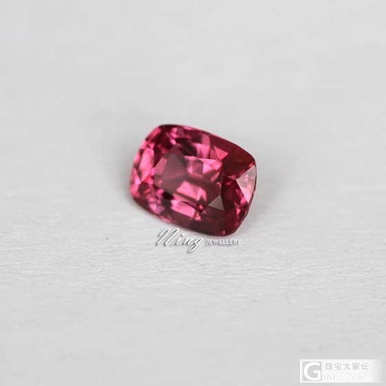 Ning Jewellery1.11罕见无加热浓粉色蓝宝石VVS100%返火送G..._宝石
