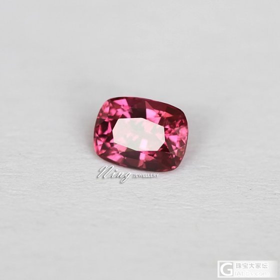 Ning Jewellery1.11罕见无加热浓粉色蓝宝石VVS100%返火送G..._宝石