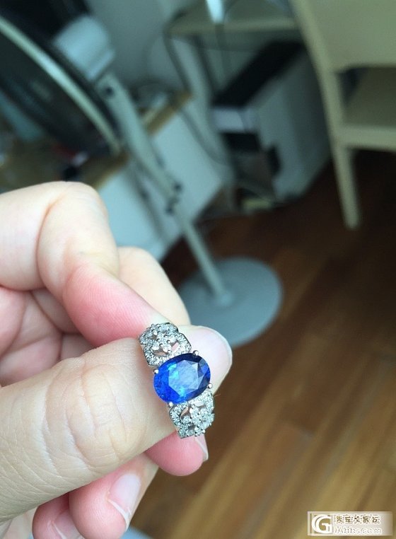 昨天发了个求评价的蓝宝，今天重新上图_刻面宝石蓝宝石
