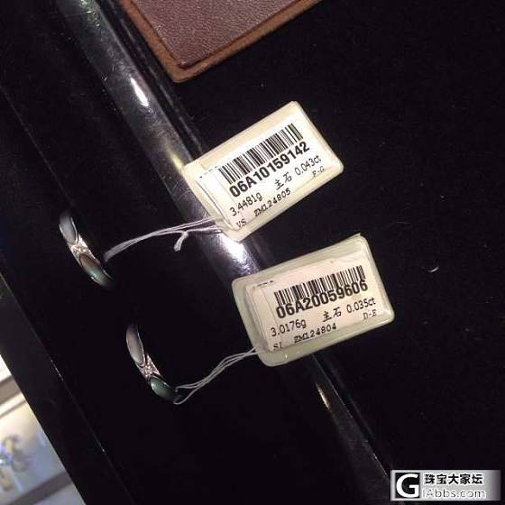 转让新入的铂金钻石对戒_钻石