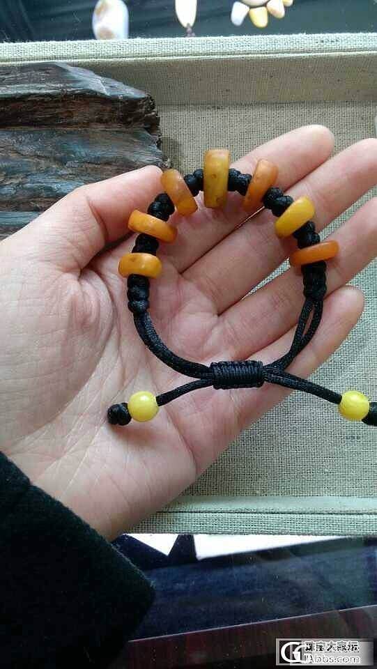 我的老蜜蜡小糖果手链_蜜蜡