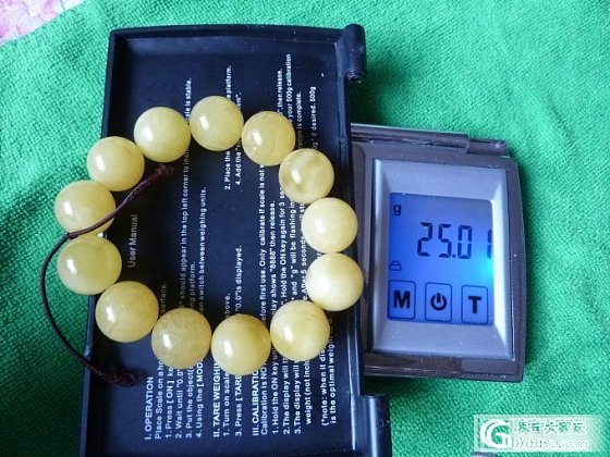 开出一批15mm蜜蜡珠和手串，克价210-240_有机宝石