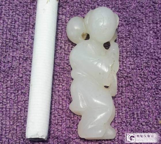 老和田白玉籽料童子_玉石