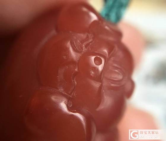 【红猪绿珠】南红发财猪和碧玉项链珠_玉石