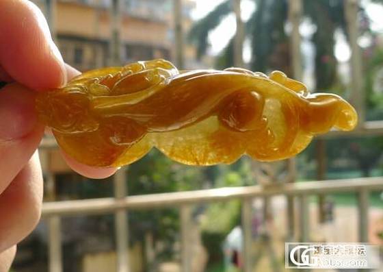 放一个平时戴的黄翡螭龙（^.^）_翡翠