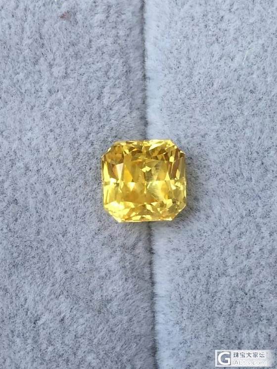 新入4粒无烧黄蓝宝，难得一见的精品，仅供欣赏……_蓝宝石刻面宝石