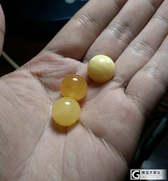 蜜蜡是磨的，其他是买的，串多宝刚刚好_搭配多宝有机宝石