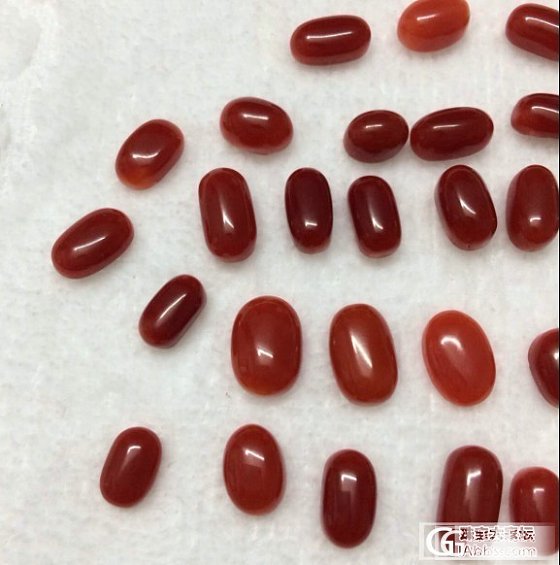 超低批发价出一批阿卡珊瑚戒面求秒，求通走。单个也可。_有机宝石
