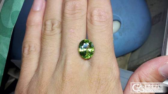 芽芽一般稚嫩又生机勃勃的榍石，6.37CT_刻面宝石宝石