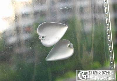 【冰冰翠】起光，干净，漂亮的心心相印---紫春，晴水心形组合_翡翠