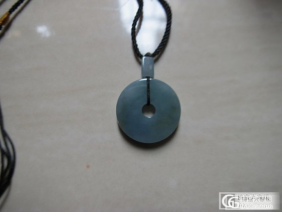 淡淡茄紫色的平安扣_珠宝