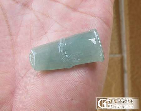 【冰冰翠】天然缅甸翡翠细腻竹节_翡翠
