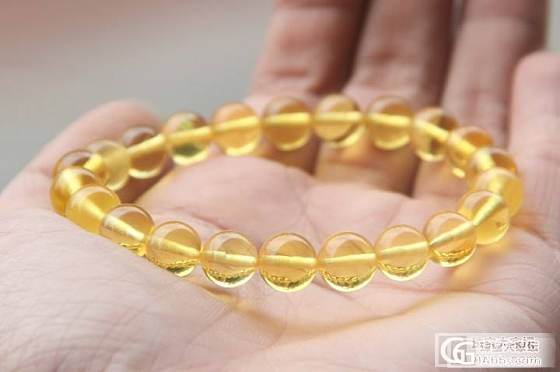 天然保真 天然琥珀 金珀 8.5mm 手串 工厂直销 只售388_有机宝石