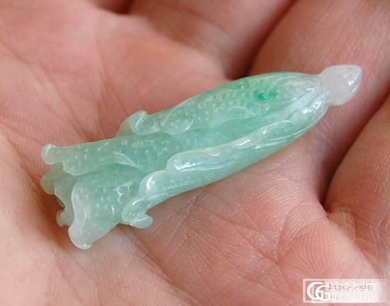 【御风堂翡翠】一颗浅绿小白菜，小白菜_翡翠
