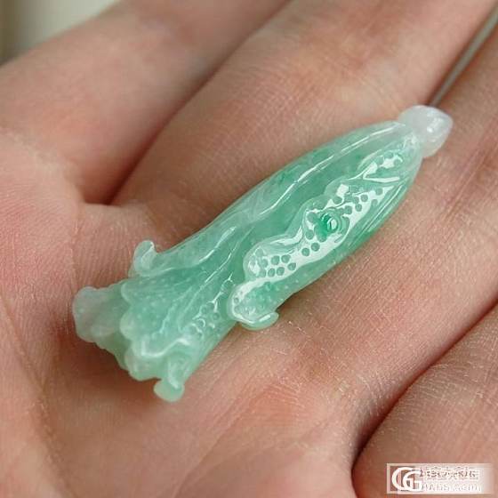 【御风堂翡翠】一颗浅绿小白菜，小白菜_翡翠