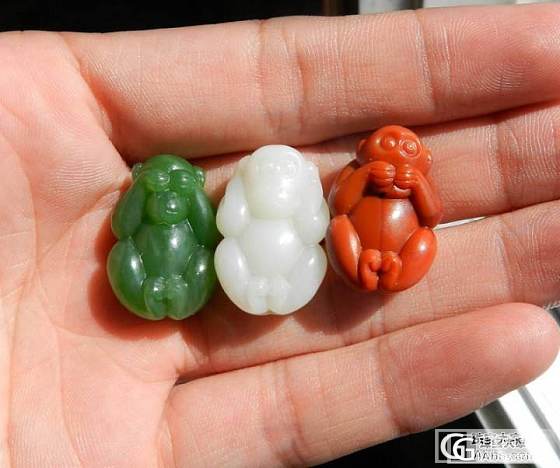 【喆熙美玉】三不猴+青金石手链_玉石
