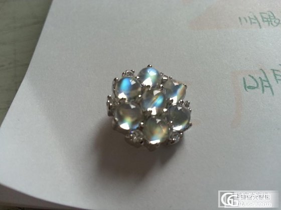 彩月 小雪花 感觉不错_刻面宝石月光石