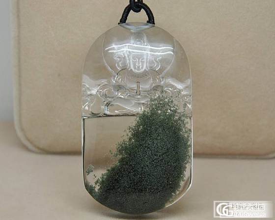 极品绿幽灵观音吊坠欣赏_宝石