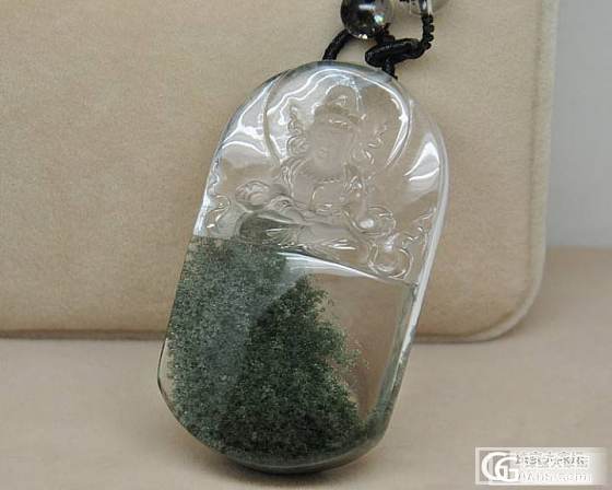 极品绿幽灵观音吊坠欣赏_宝石
