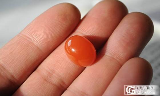 漂亮诱人的三个南红戒面_玉石