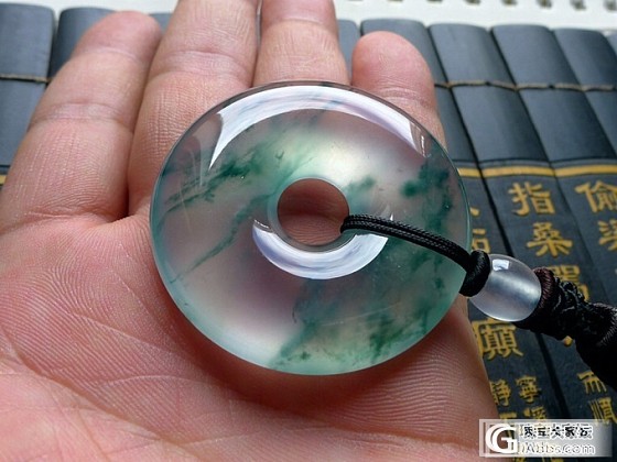 入一个大平安扣 飘花的_翡翠