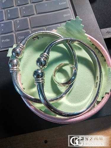 准备送女票的镯子终于回来了ㄟ(￣▽￣ㄟ)_手镯银