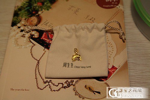 最近收的几个生生小件+周大福项链_吊坠项链耳钉金
