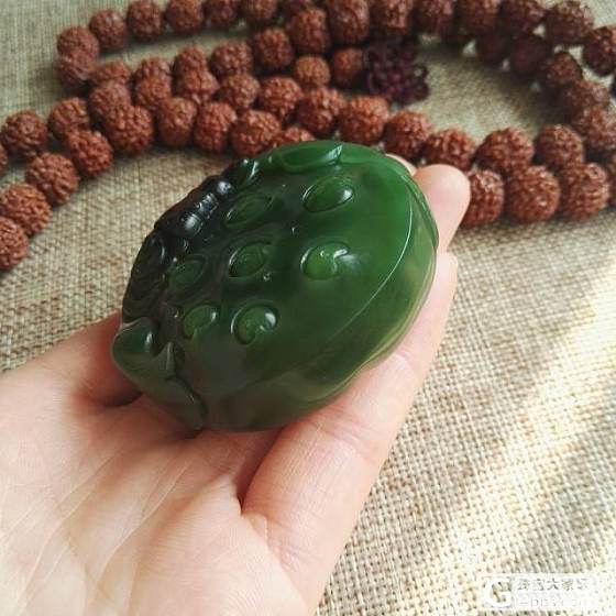精工巧雕 ----- 俄碧玉文镇把件_玉石