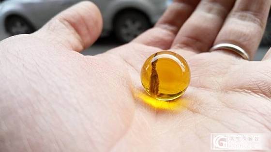 缅甸琥珀 植物珠子 溶洞蜜珠子_琥珀