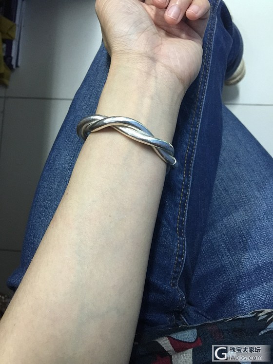 松麻花呀松麻花_手镯银