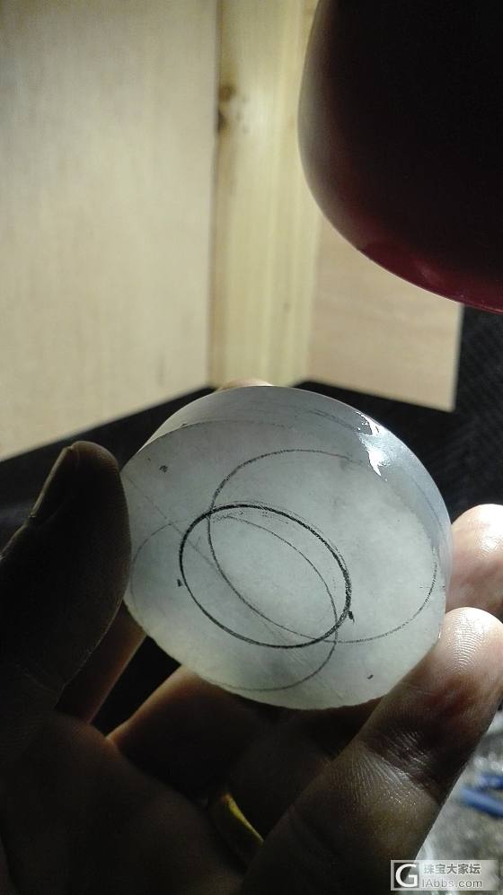 这个料子怎么样？做个大大的平安环可好？_明料翡翠