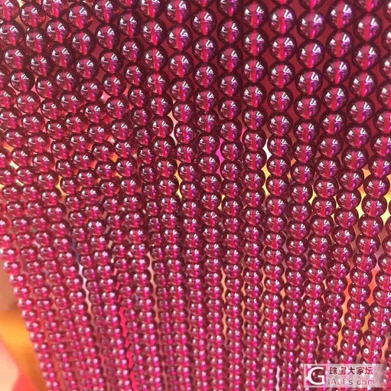 莫桑石榴 印度石榴_珠串石榴石