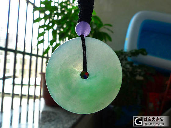 平安扣漂亮吧~大家来猜个价_平安扣挂件翡翠
