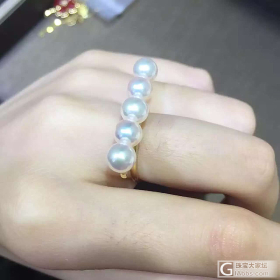 大家看小规格的平衡木美戒如何？_珍珠戒指